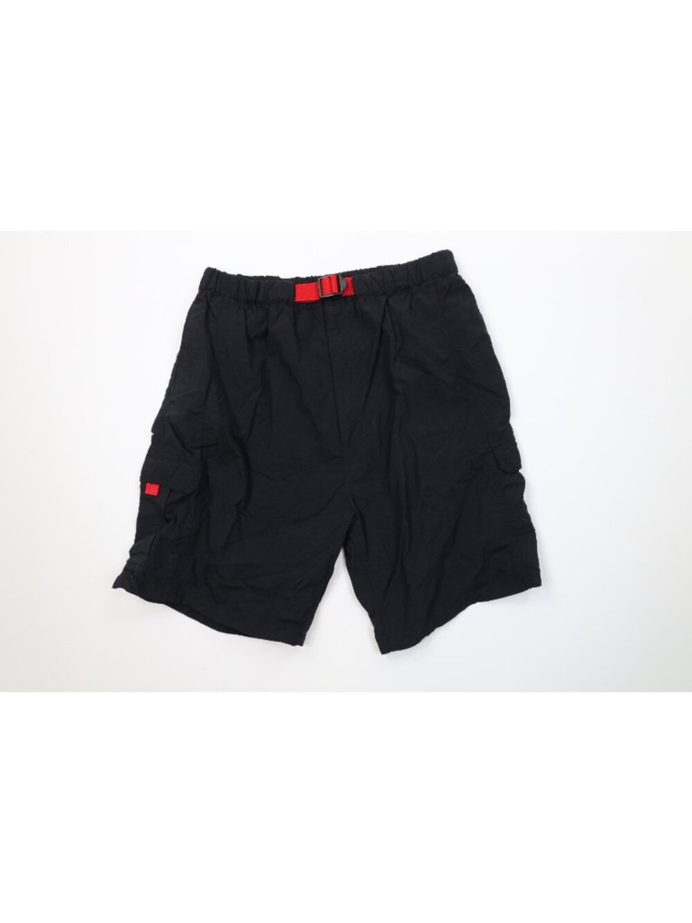 Vintage 90s Marlboro Mens Medium Faded Above Knee Belted Trekking Cargo Shorts